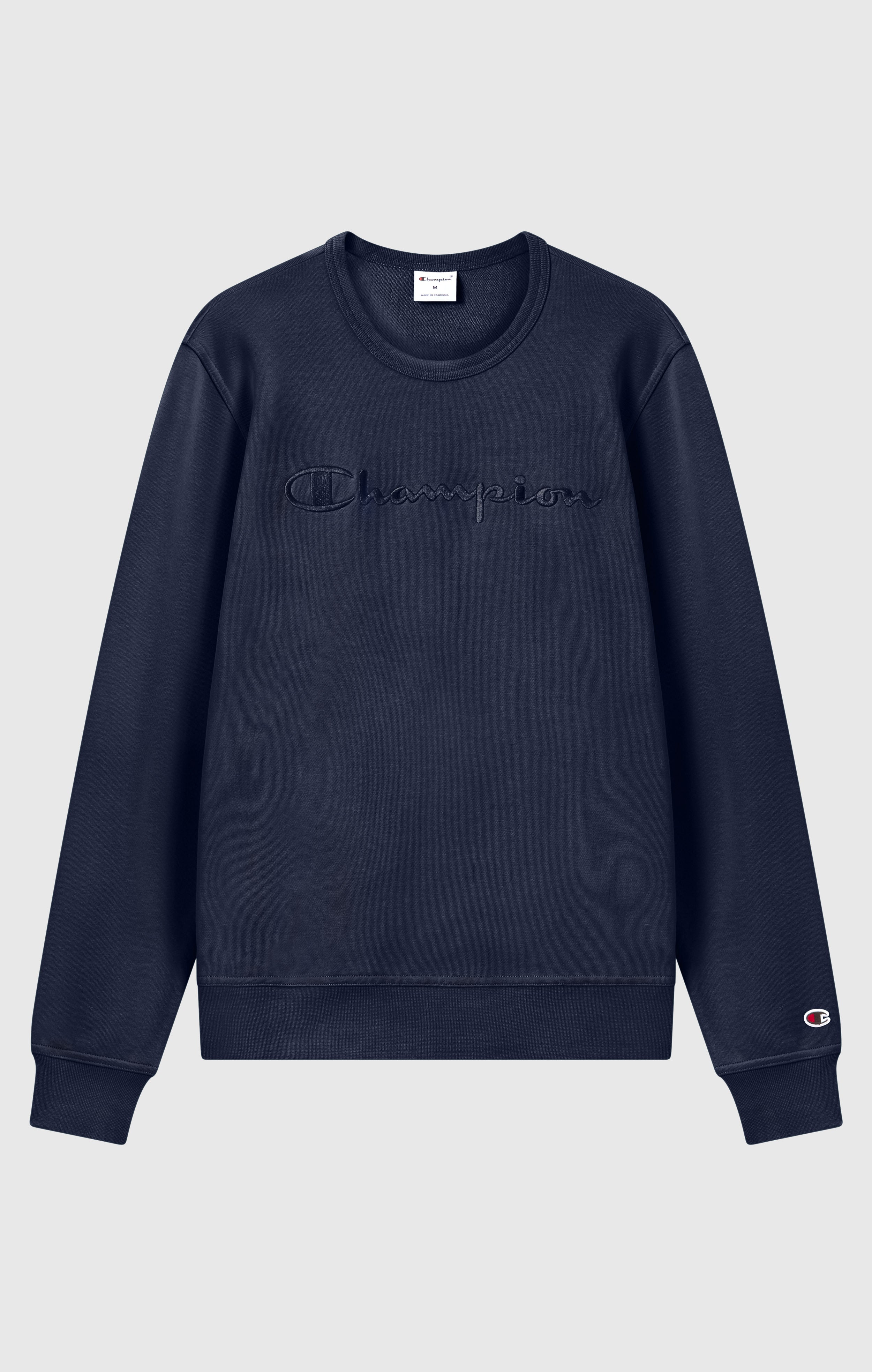 Men’s Lightweight Crewneck Sweatshirt with Tonal Logo Icons