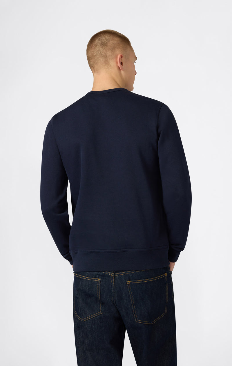 Sweat Léger Col Rond avec Logo Ton sur Ton pour Homme Icons