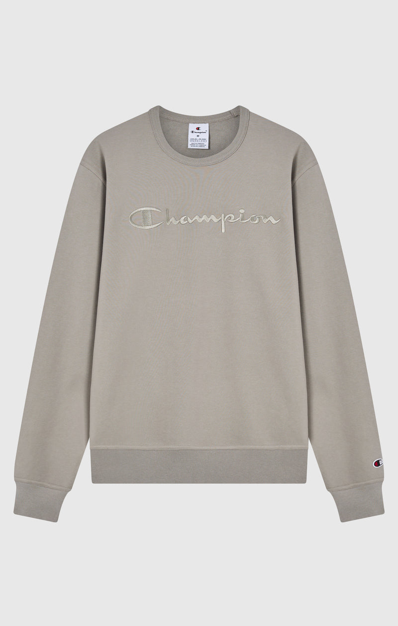 Men’s Lightweight Crewneck Sweatshirt with Tonal Logo Icons
