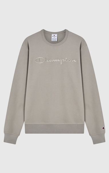 Men’s Lightweight Crewneck Sweatshirt with Tonal Logo Icons