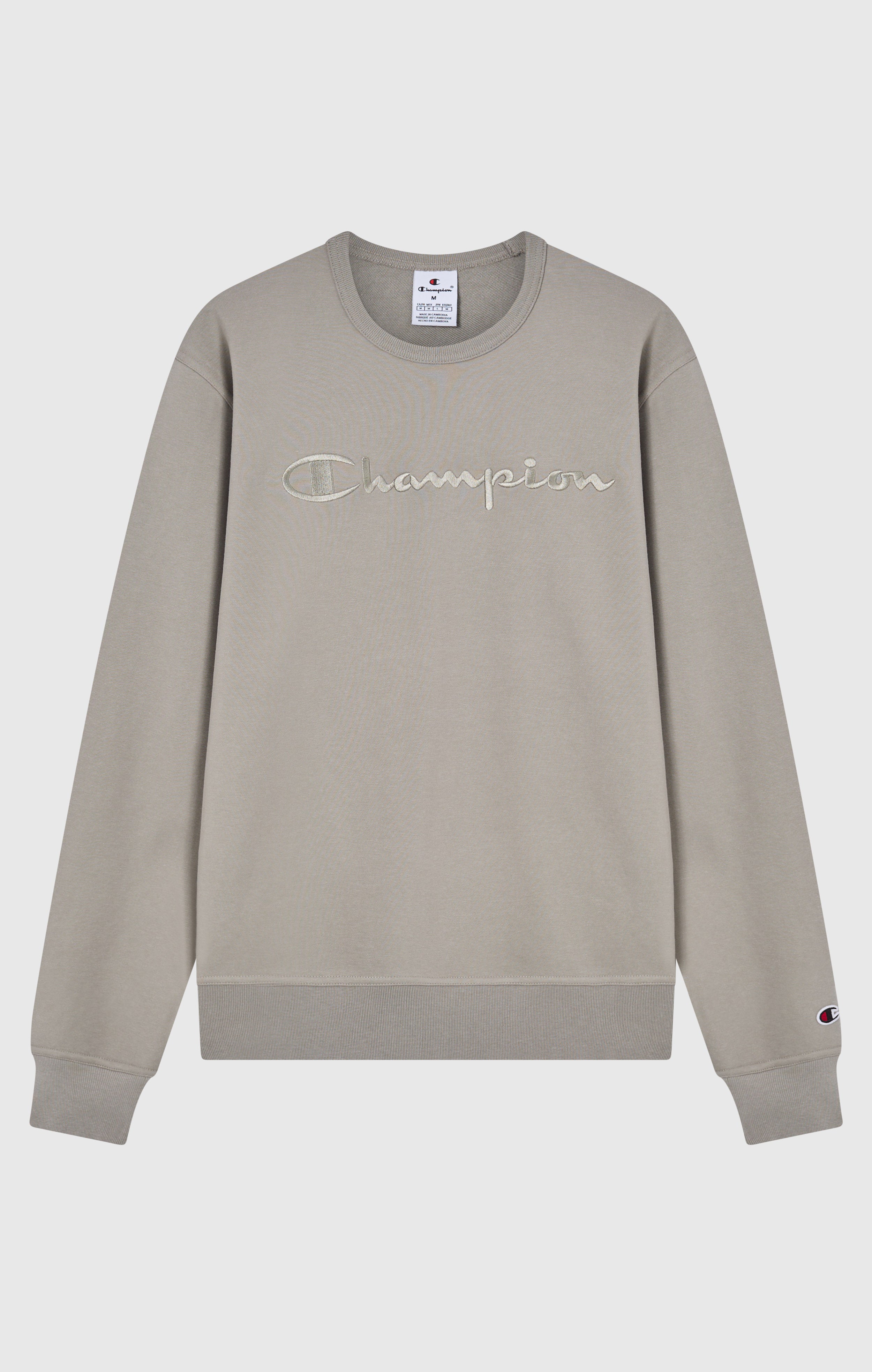 Men’s Lightweight Crewneck Sweatshirt with Tonal Logo Icons