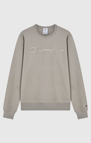 Men’s Lightweight Crewneck Sweatshirt with Tonal Logo Icons