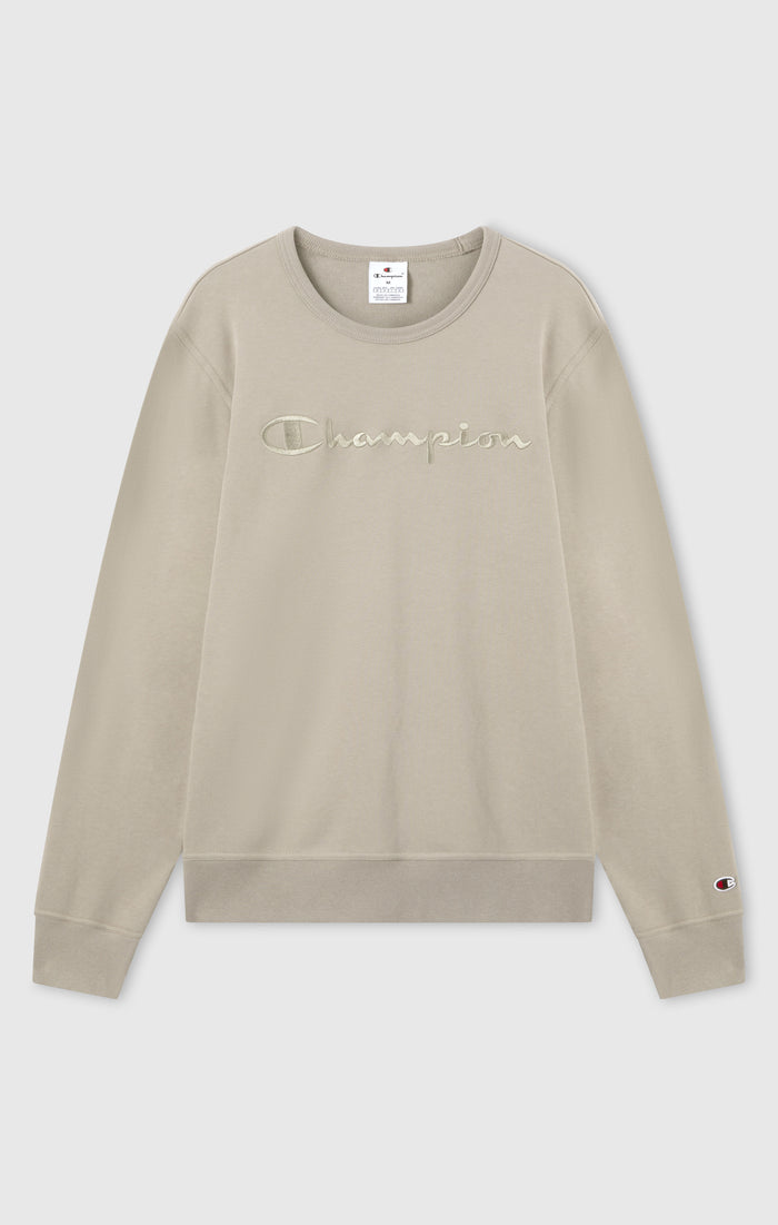 Men’s Lightweight Crewneck Sweatshirt with Tonal Logo Icons