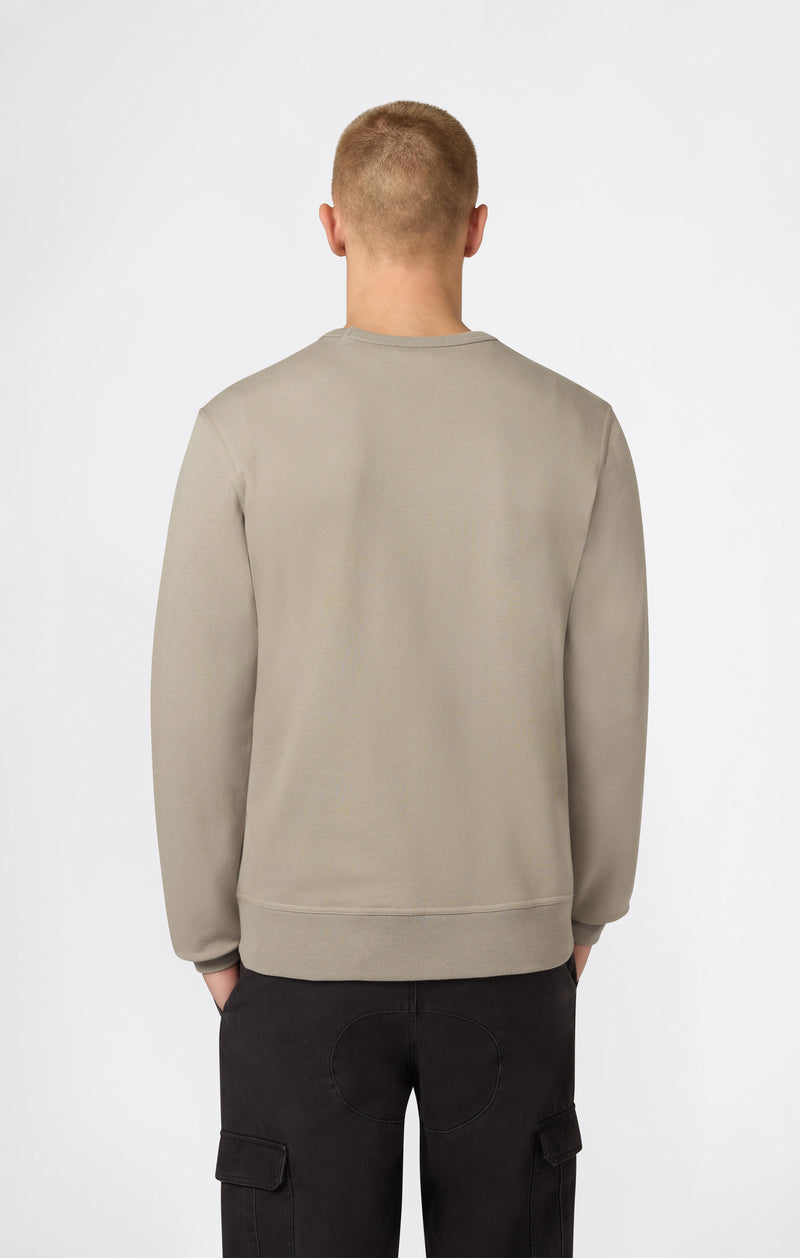 Felpa Leggera Girocollo con Logo Tonal da Uomo Icons