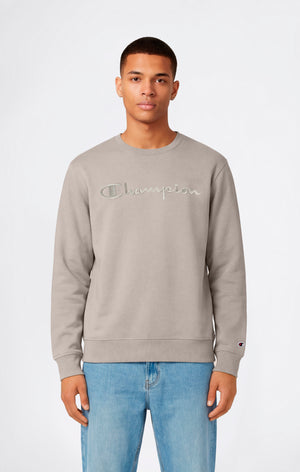 Men’s Lightweight Crewneck Sweatshirt with Tonal Logo Icons