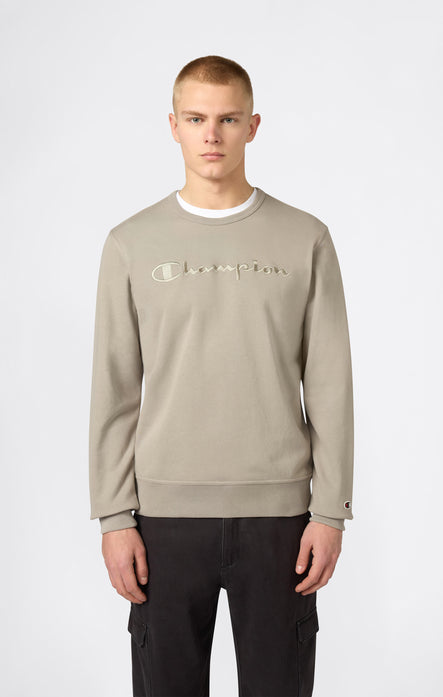 Men’s Lightweight Crewneck Sweatshirt with Tonal Logo Icons