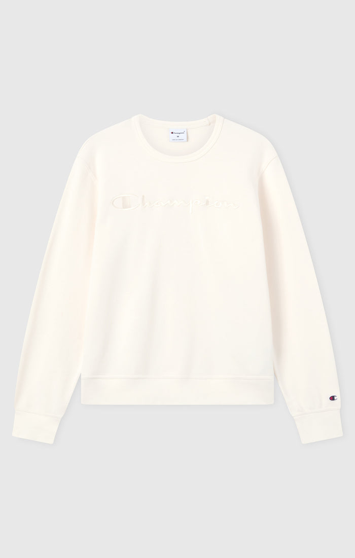 Men’s Lightweight Crewneck Sweatshirt with Tonal Logo Icons