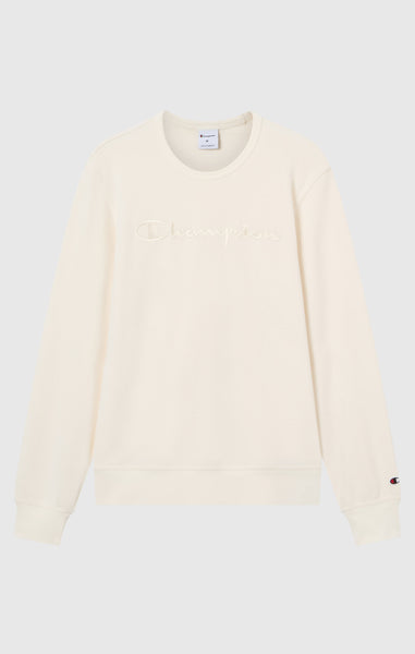 Men’s Lightweight Crewneck Sweatshirt with Tonal Logo Icons