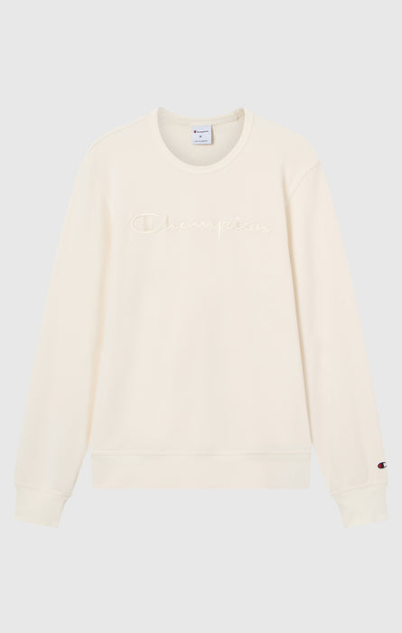 Men’s Lightweight Crewneck Sweatshirt with Tonal Logo Icons