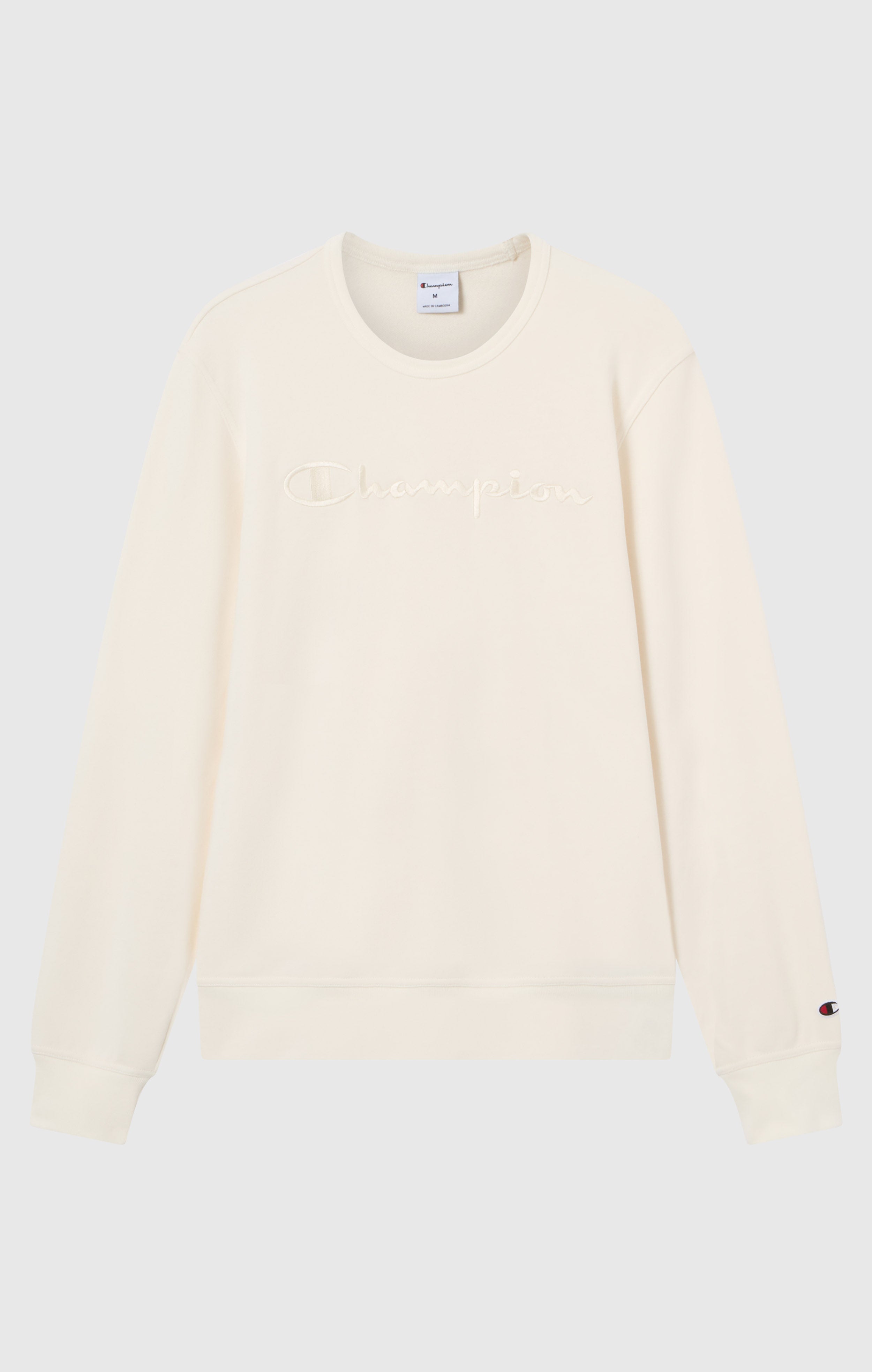 Men’s Lightweight Crewneck Sweatshirt with Tonal Logo Icons