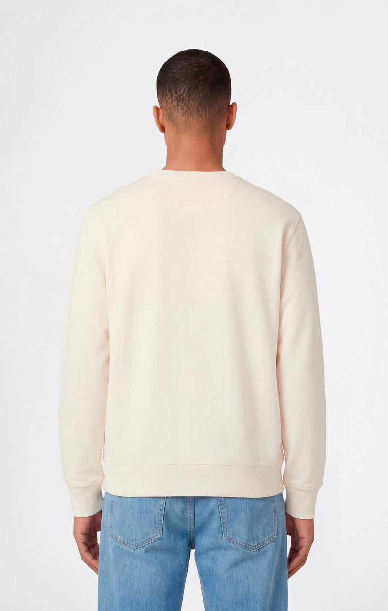 Men’s Lightweight Crewneck Sweatshirt with Tonal Logo Icons