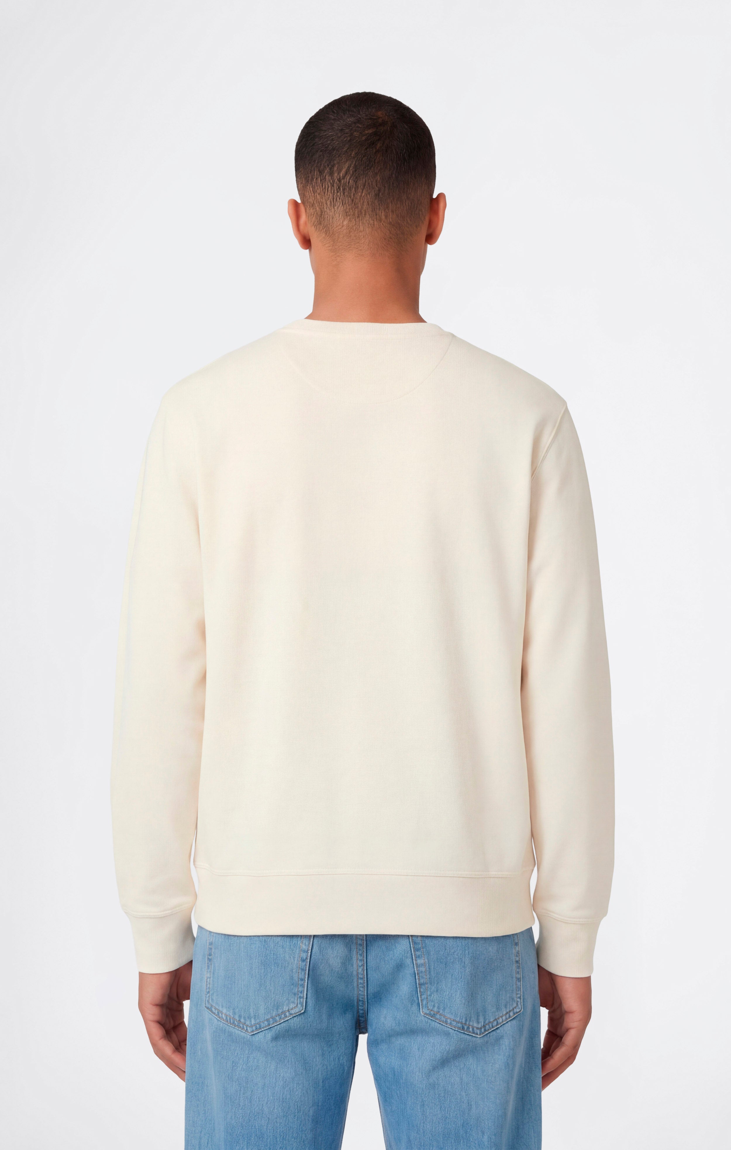 Men’s Lightweight Crewneck Sweatshirt with Tonal Logo Icons