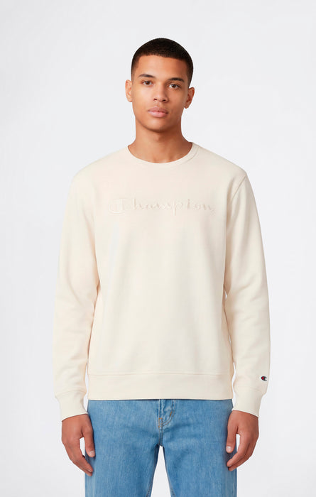 Men’s Lightweight Crewneck Sweatshirt with Tonal Logo Icons