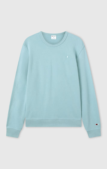 Men's Lightweight Sweatshirt with Tone-on-Tone Embroidered Logo