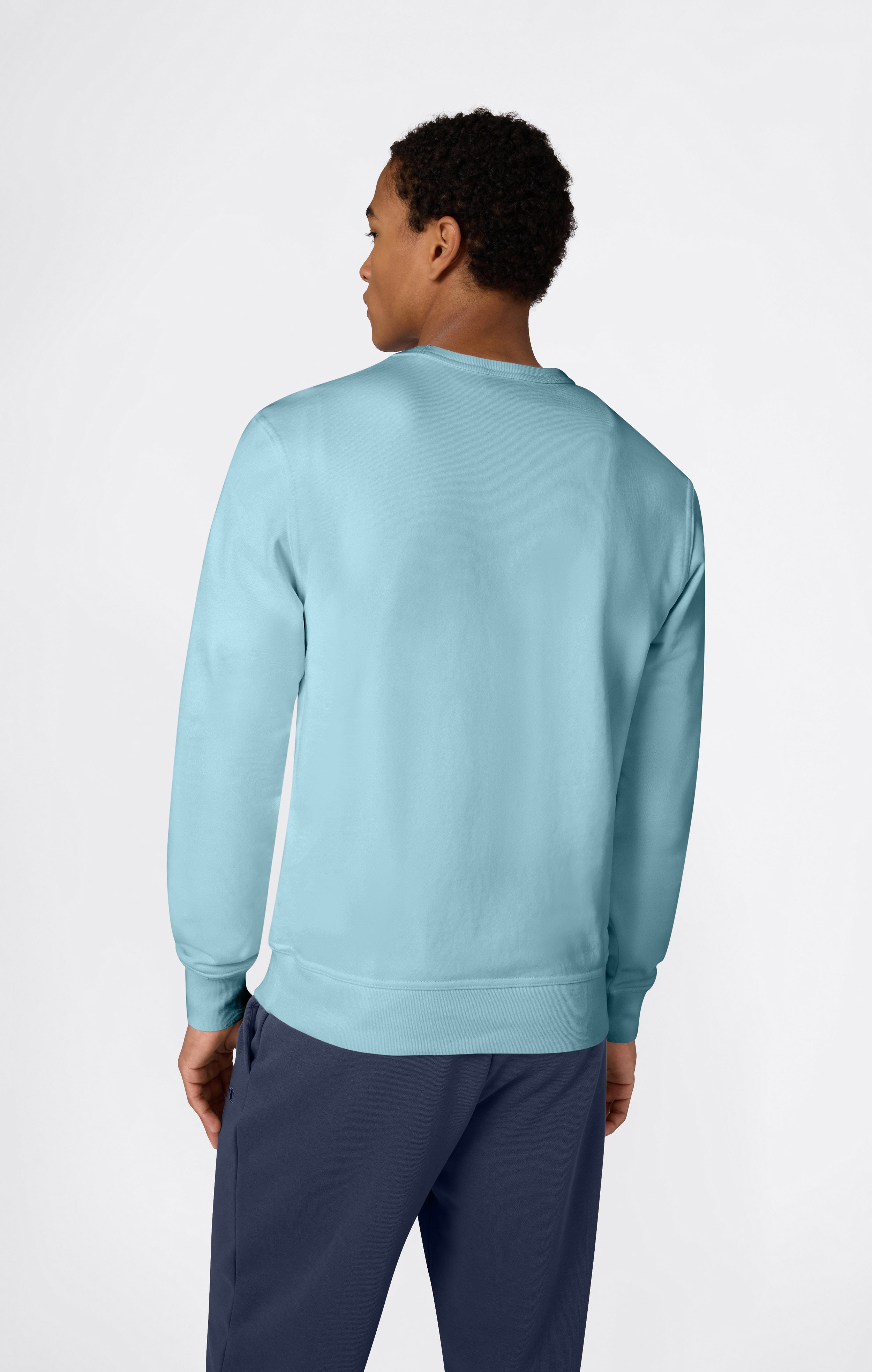 Sudadera Ligera con Logo Bordado al Tono Hombre