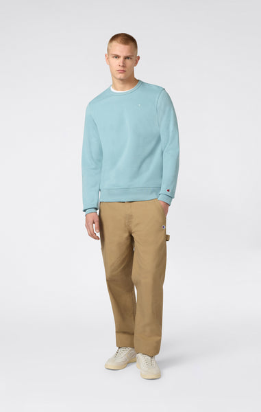 Men's Lightweight Sweatshirt with Tone-on-Tone Embroidered Logo