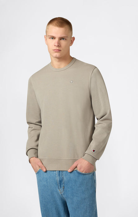Men's Lightweight Sweatshirt with Tone-on-Tone Embroidered Logo