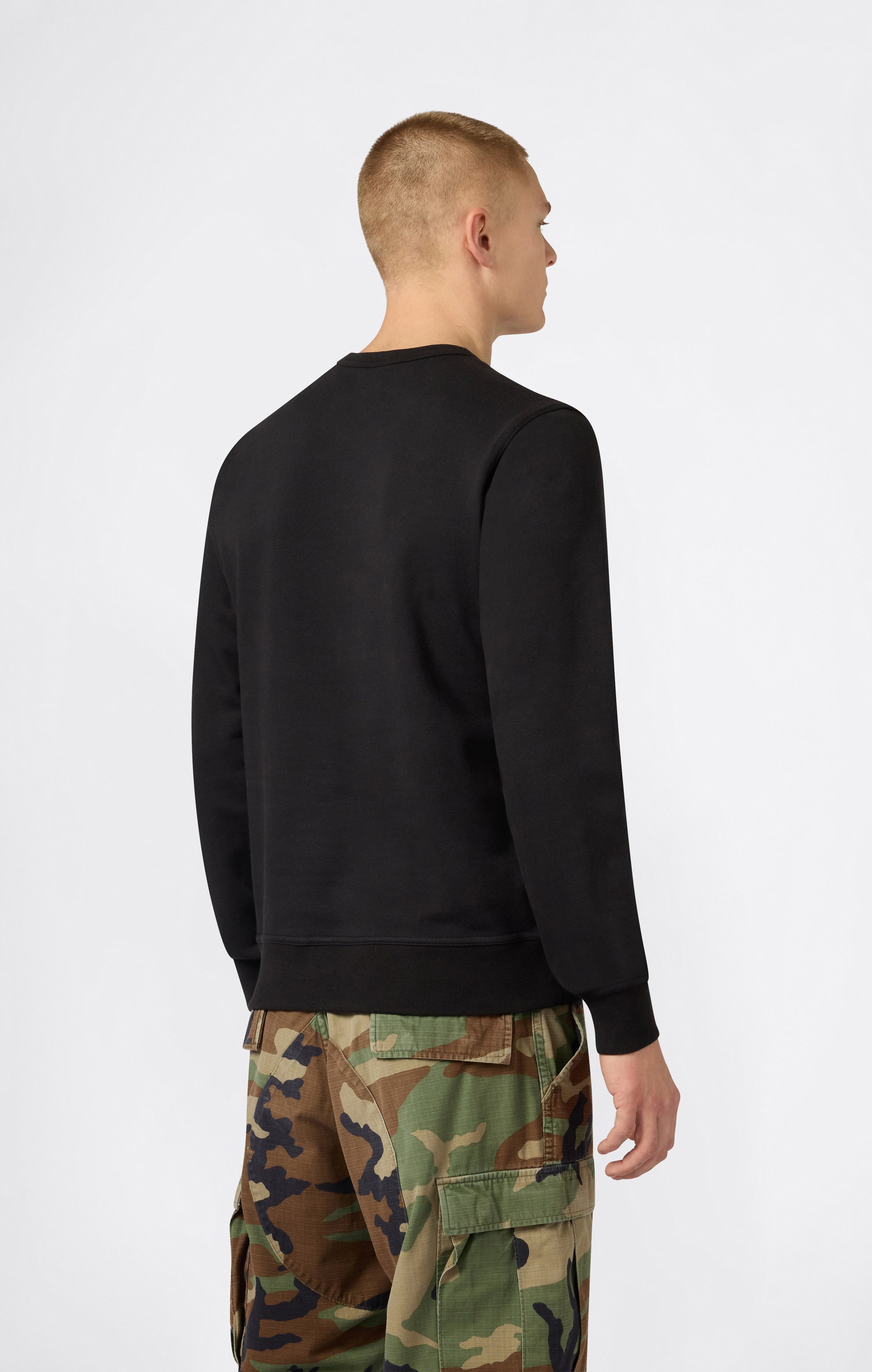 Sweat Léger avec Logo Brodé Ton sur Ton Homme