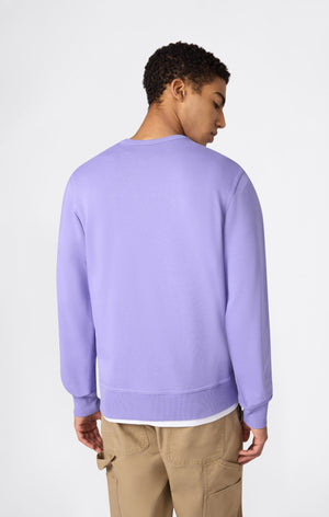 Men's Lightweight Sweatshirt with Tone-on-Tone Embroidered Logo