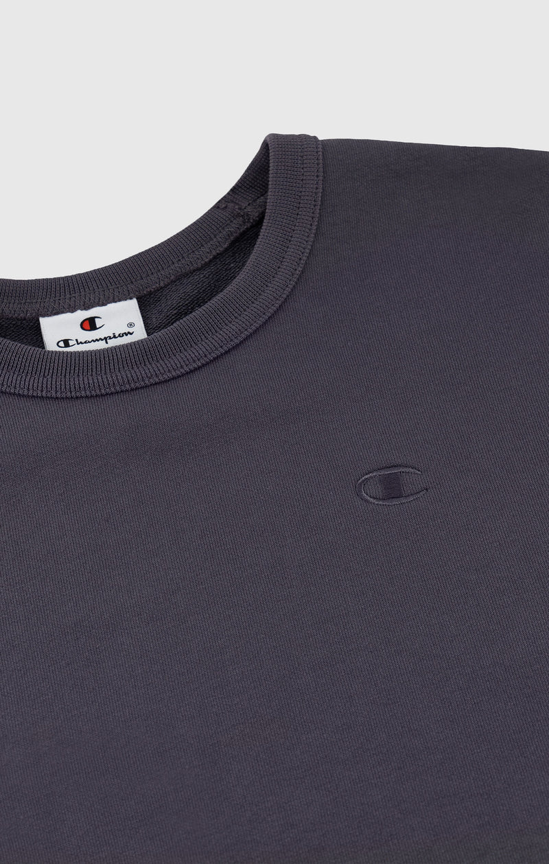 Men's Lightweight Sweatshirt with Tone-on-Tone Embroidered Logo