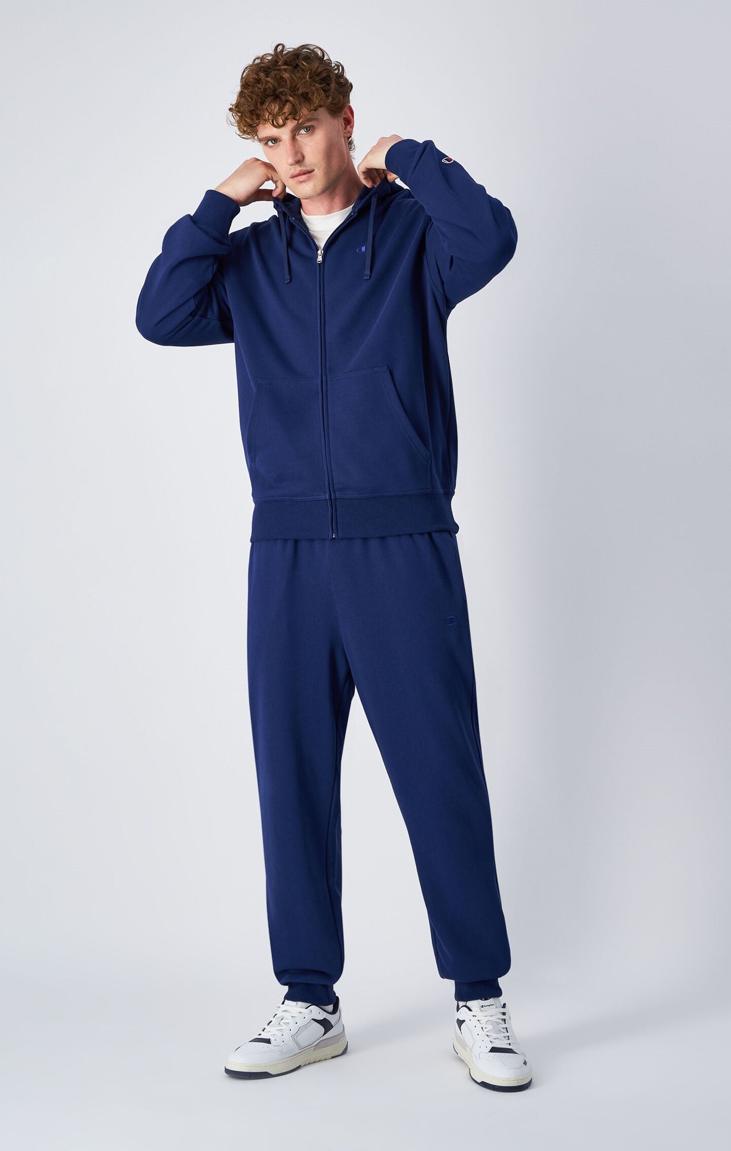 Men's Lightweight Full-Zip Hoodie Icons navy blue icons | Champion