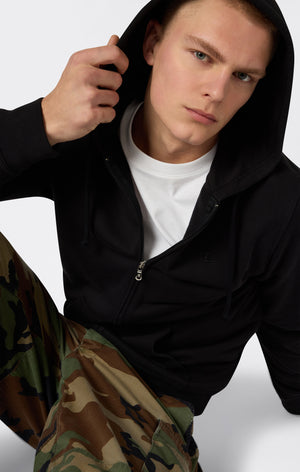 Leichter Kapuzenpullover mit Durchgehendem Reißverschluss Icons Herren