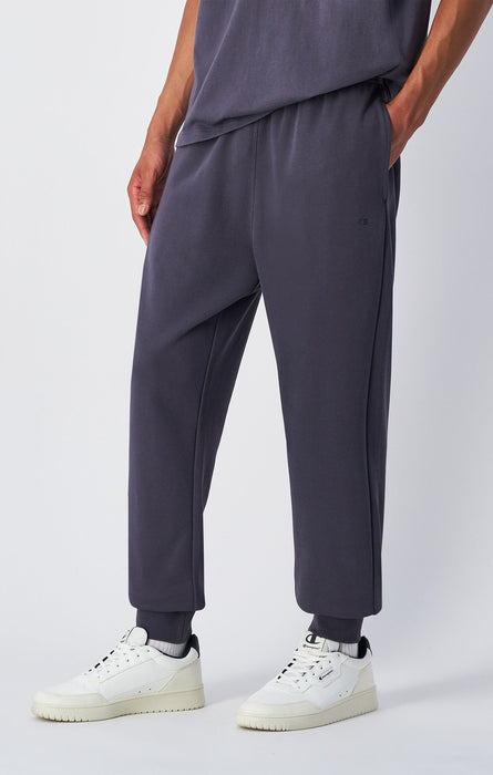 Men's Lightweight Pants with Ribbed Drawstring Ankles