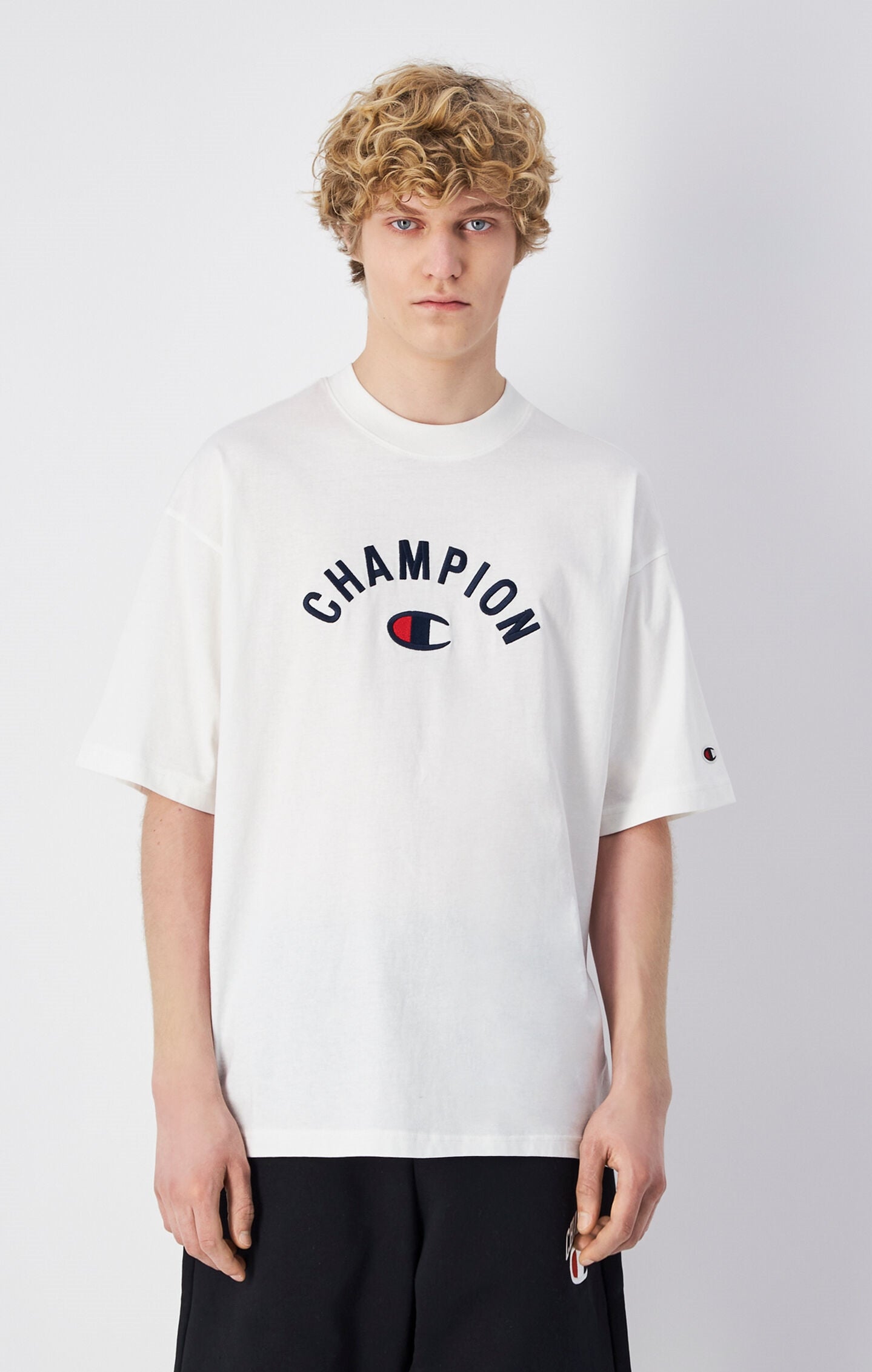 Tシャツ・カットソー citybreeze Symbol logo patch short sleeve t-shirt_WHITE citybreeze☆韓国人気☆SYMBOL LOGO PATCH SHORT SLEEVE T-SHIRT