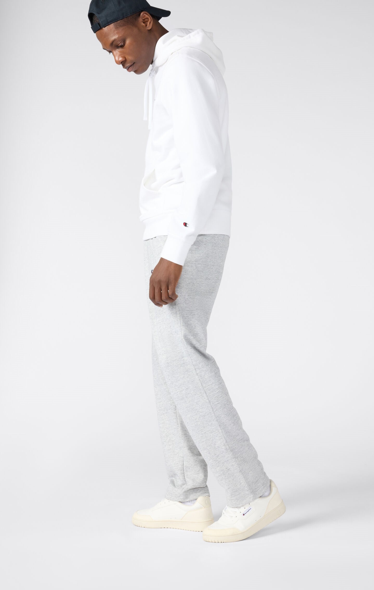 Men's Lightweight Straight-Leg Jogger Sweatpants with Small Embroidered Logo