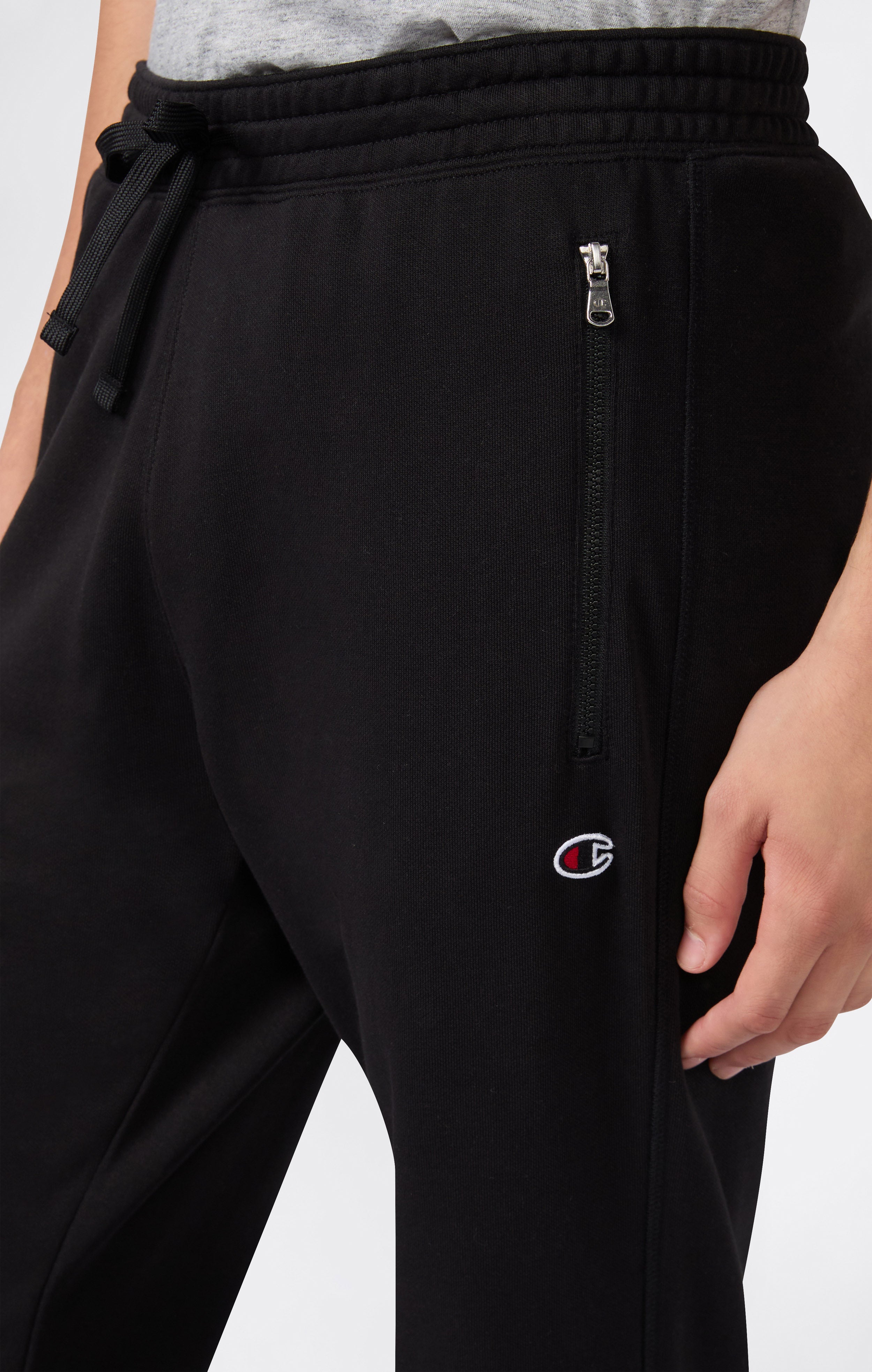 Men's Joggers with Front Zip Pockets and Ribbed Cuffs Icons