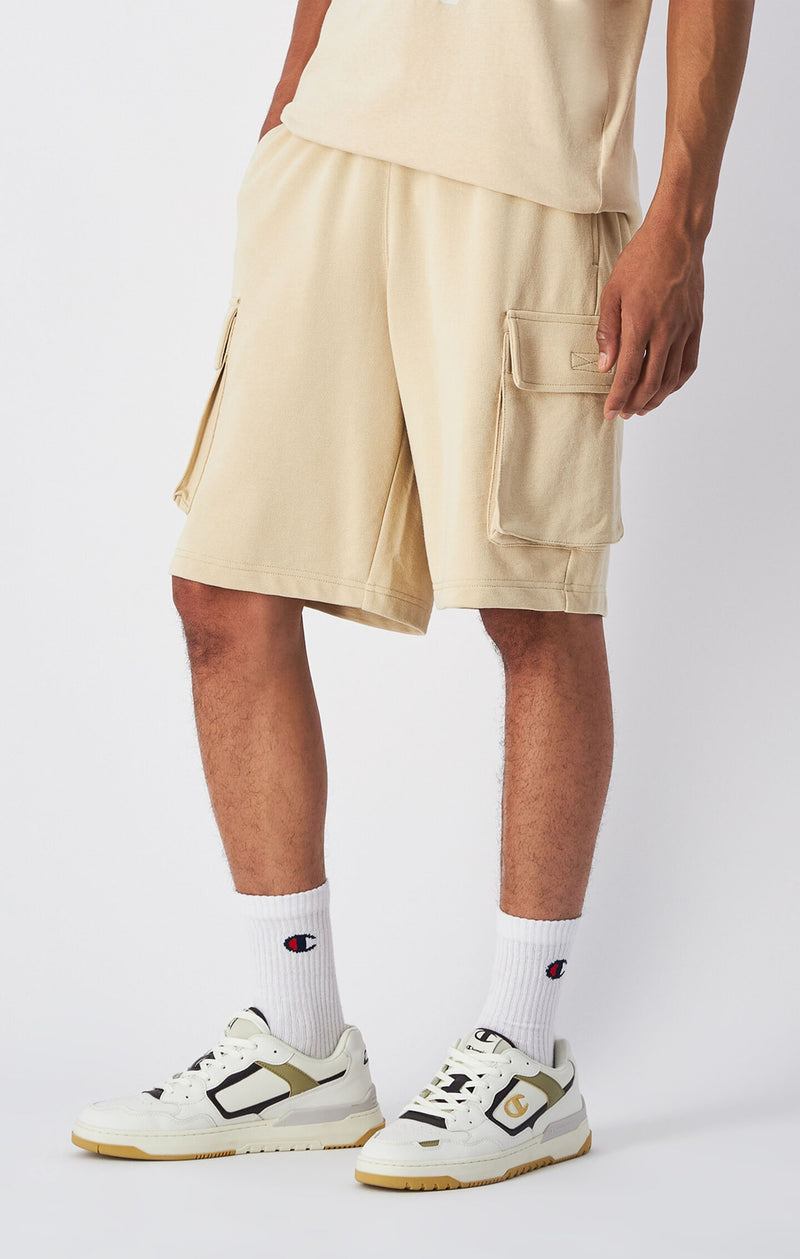 Pantaloncini Cargo Leggeri in French Terry Da Uomo