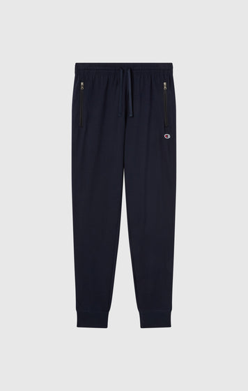 Slim Fit Herren Leichte Rib Cuff Pants mit Reißverschlusstaschen Icons