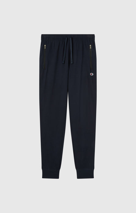 Pantaloni Uomo Slim Fit Leggeri con Polsini a Costine e Tasche con Zip Icons