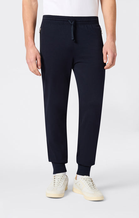 Slim Fit Men's Light Rib Cuff Pants with Zip Pockets Icons