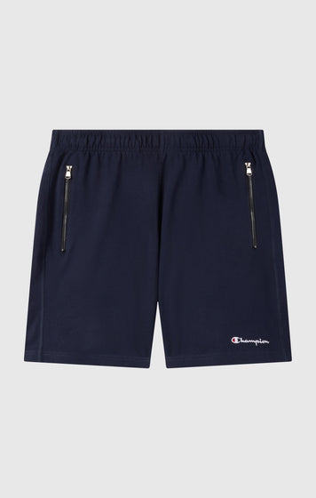 Slim Fit Herren Bermuda Shorts Leicht mit Reißverschlusstaschen Icons