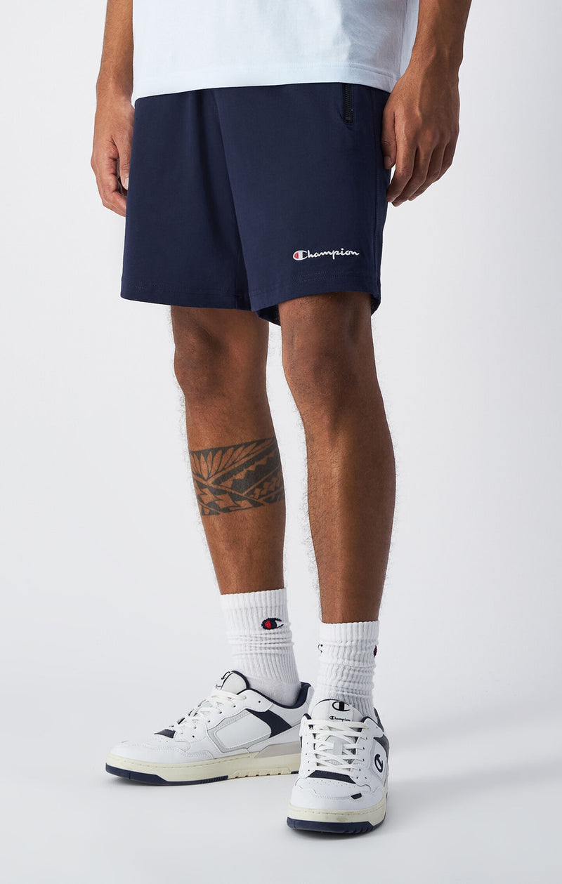 Slim Fit Herren Bermuda Shorts Leicht mit Reißverschlusstaschen Icons
