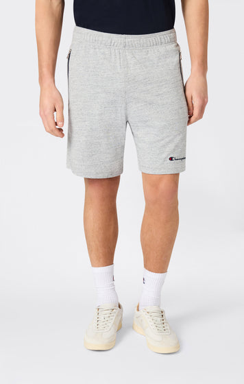 Slim Fit Herren Bermuda Shorts Leicht mit Reißverschlusstaschen Icons