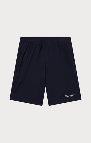Men's Bermuda Shorts with Small Embroidered Logo Icons
