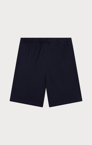 Men's Bermuda Shorts with Small Embroidered Logo Icons
