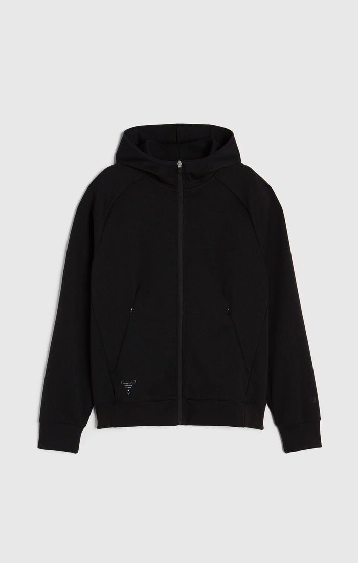 Sweat Zippé à Capuche Homme Coupe Slim en Interlock Stretch C-Tech