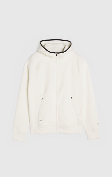 Sweat Zippé à Capuche Homme Coupe Slim en Interlock Stretch C-Tech