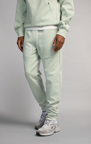 Pantalón Jogger para Hombre Slim Fit con Puños de Canalé en Interlock Elástico C-Tech