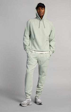 Pantalón Jogger para Hombre Slim Fit con Puños de Canalé en Interlock Elástico C-Tech