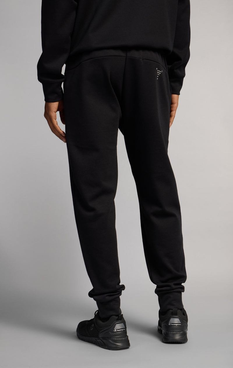 Pantalon Jogger Homme Coupe Slim avec Bords-Côtes en Interlock Stretch C-Tech