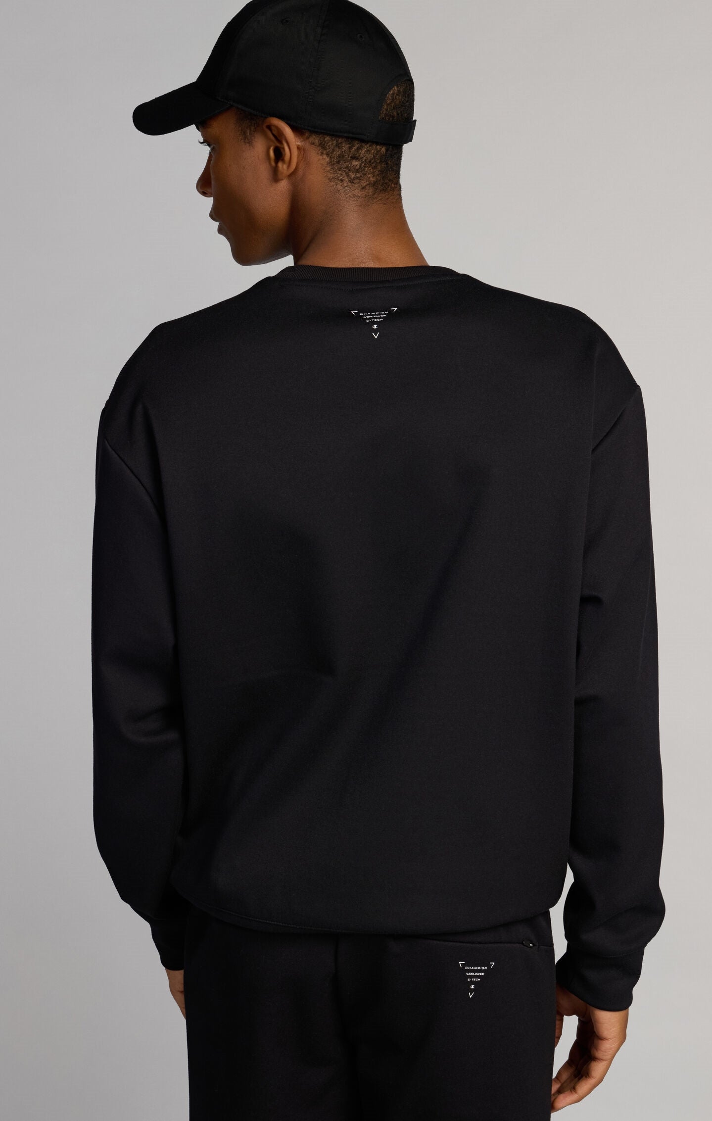Men's Sweatshirt in Stretch Interlock C-Tech