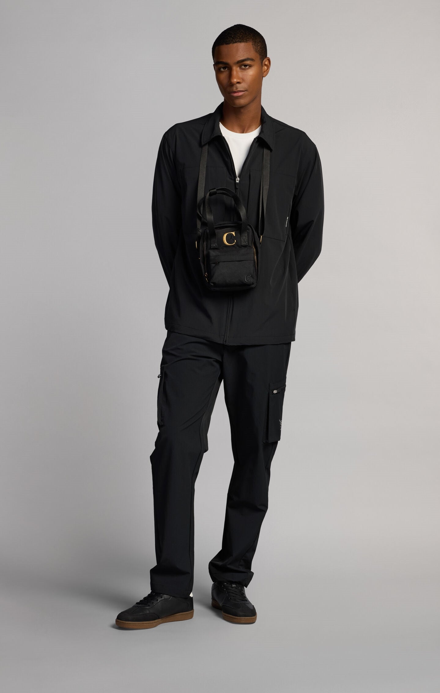 Camisa de Hombre de Manga Larga con Cremallera Comfort Fit de Nailon Ligero C-Tech