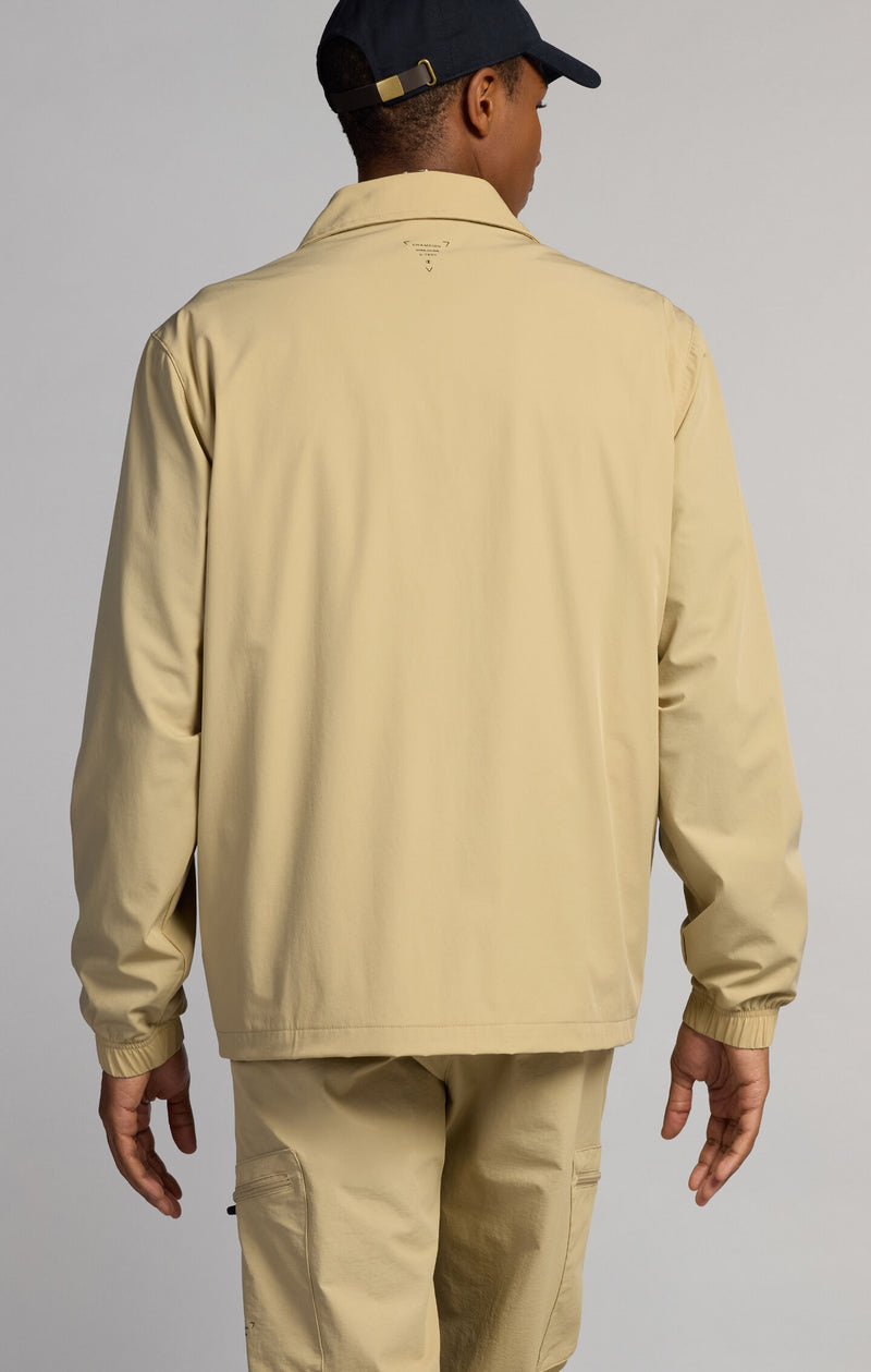 Herrenhemd mit Langarm und Reißverschluss Comfort Fit aus Leichtem C-Tech Nylon