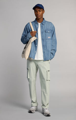 Pantaloni Cargo Uomo in Nylon Idrorepellente C-Tech