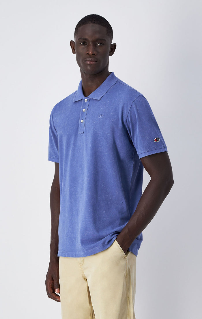 Poloshirt für Herren in Washed-Optik