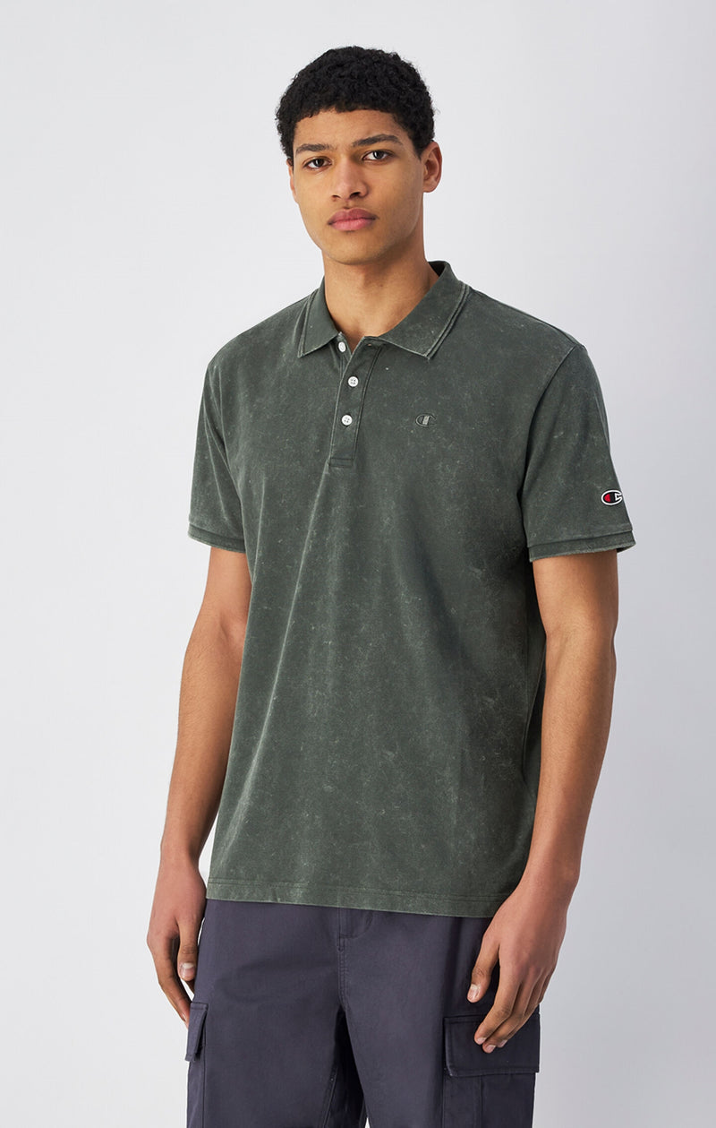 Poloshirt für Herren in Washed-Optik